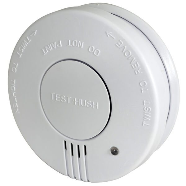 Optical Smoke Detector with Hush > Battery Smoke Alarms
